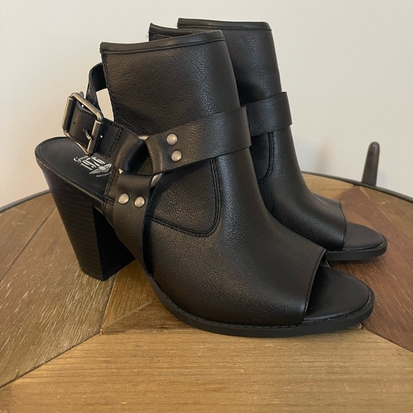 Moto Heeled Booties - Picture 2 of 7